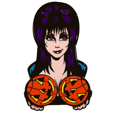 Elvira Spinning Pumpkins Enamel Pin - Kreepsville